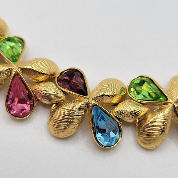 Vintage JBK (Jackie Kennedy) Camrose & Cross Multicolored Bracelet | SIGNED - Picture 3 of 7